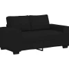 Discount 2-zitsbank 120 cm stof zwart Zetels