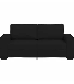 Online 2-zitsbank 140 cm stof zwart Zetels