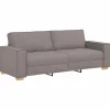 vidaXL 3-zitsbank Taupe 180 cm Stof