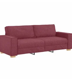 Hot 3-zitsbank Wijnrood 180 cm Stof Zetels