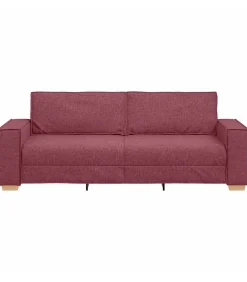Hot 3-zitsbank Wijnrood 180 cm Stof Zetels