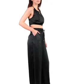 DAMES ADMAS Zomerse satijnen top en broek Satinee Beach