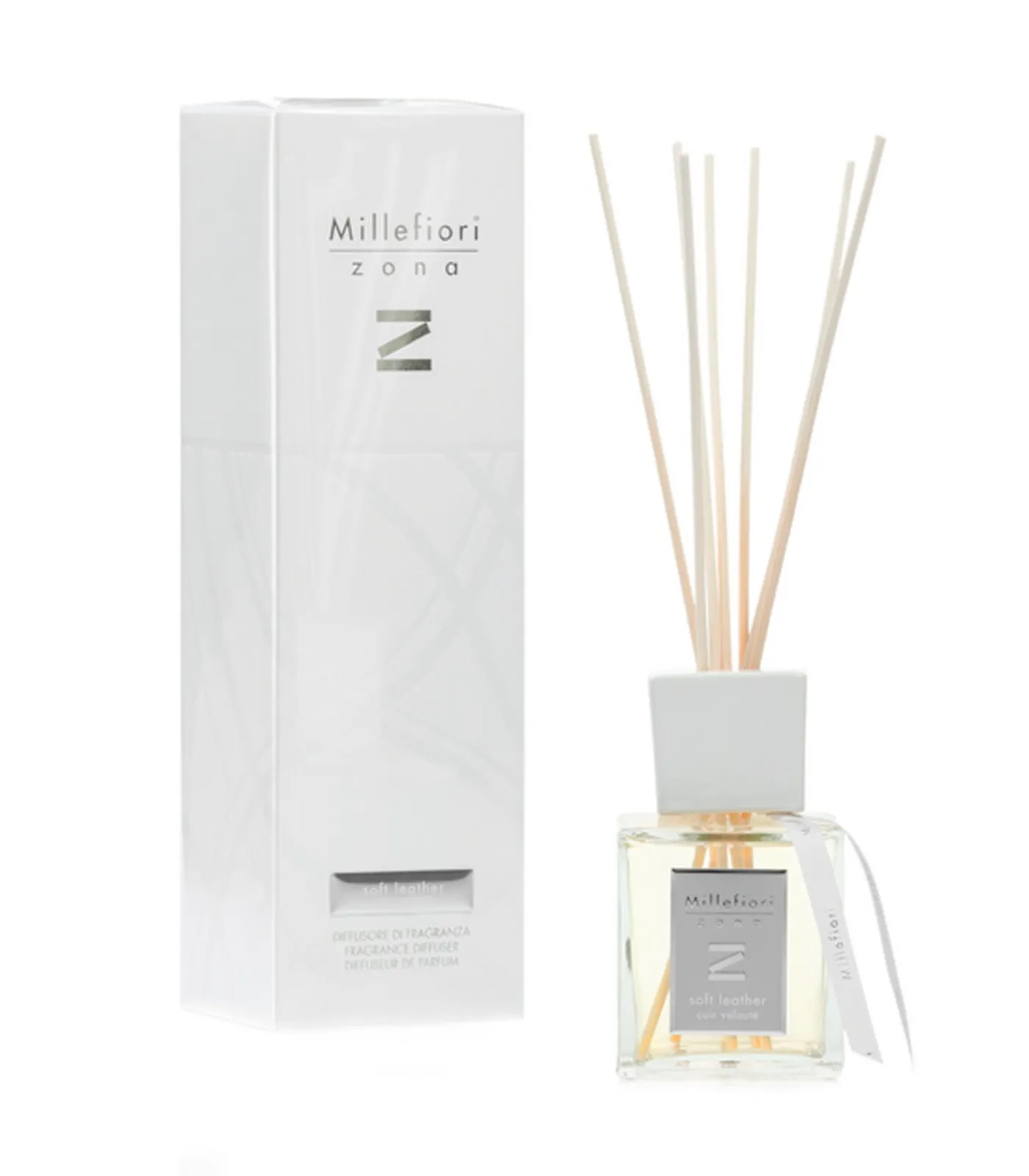 Millefiori Zona Reed Diffuser Soft Leather 250 ml