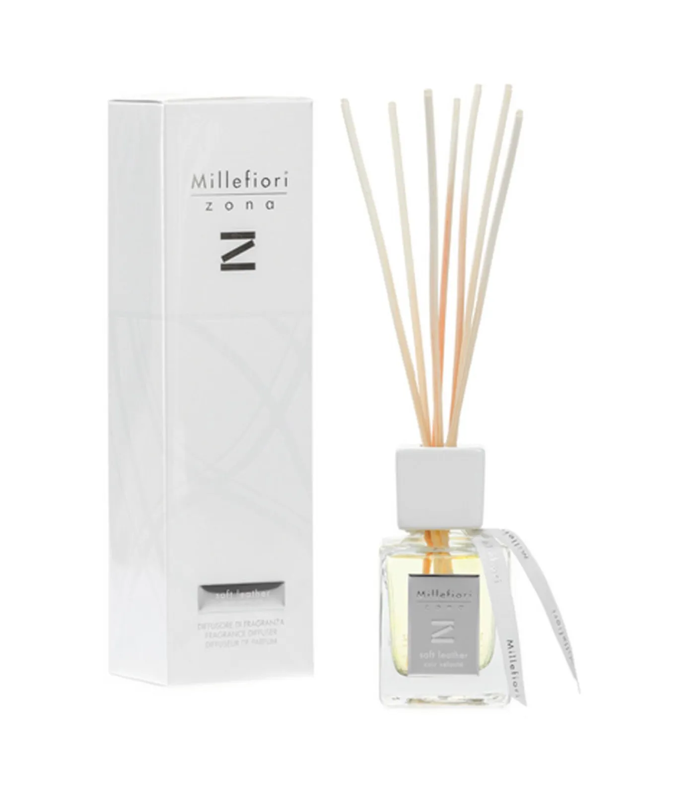 Millefiori Zona Reed Diffuser Soft Leather 100 ml