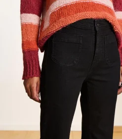 zwart bootcut jeans van organisch katoen DAMES Jeans