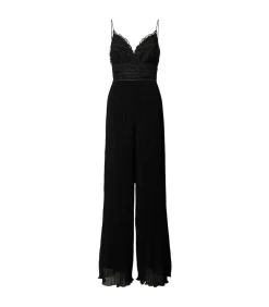 DAMES GUESS Zwart Jumpsuit Met Plissevouwen En Kant