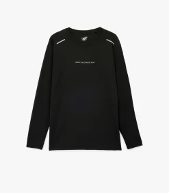 New Zwart Lang Mouwloos Bedrukt T-shirt Heren T-Shirts & Polo's