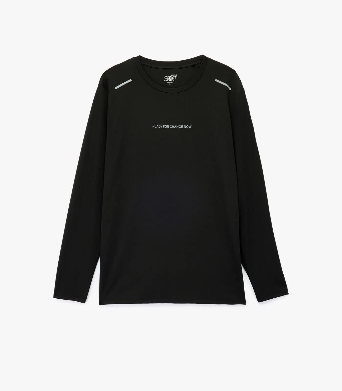 New Zwart Lang Mouwloos Bedrukt T-shirt Heren T-Shirts & Polo's