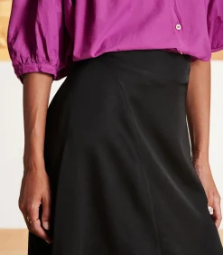 New zwart satijnen formele rok DAMES Rokken