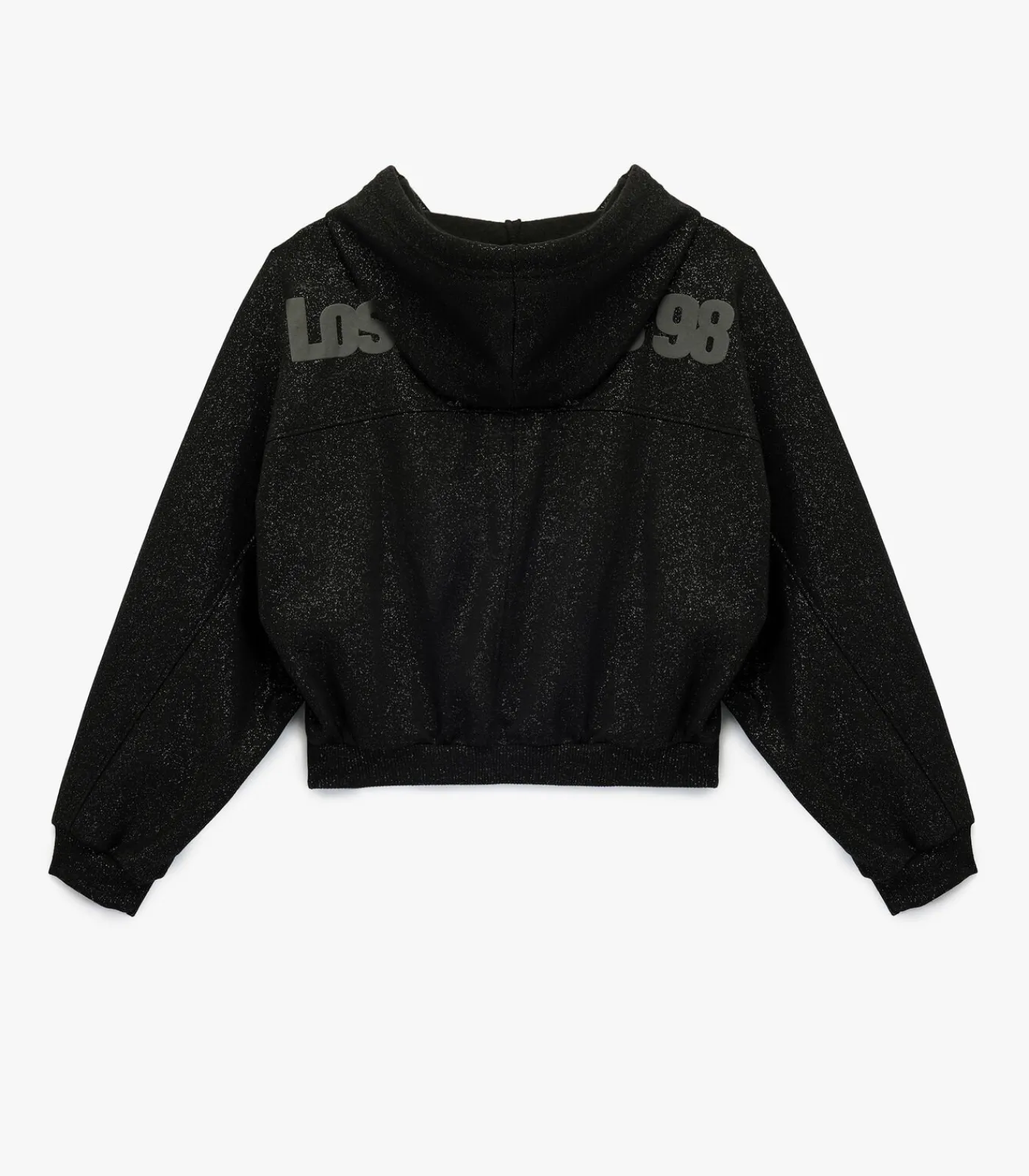DAMES Koton Zwart Sweatshirt met Capuchon en Zakdetails