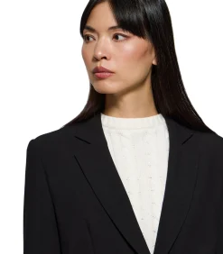 DAMES Polo Club Zwarte blazer met knopen en -details