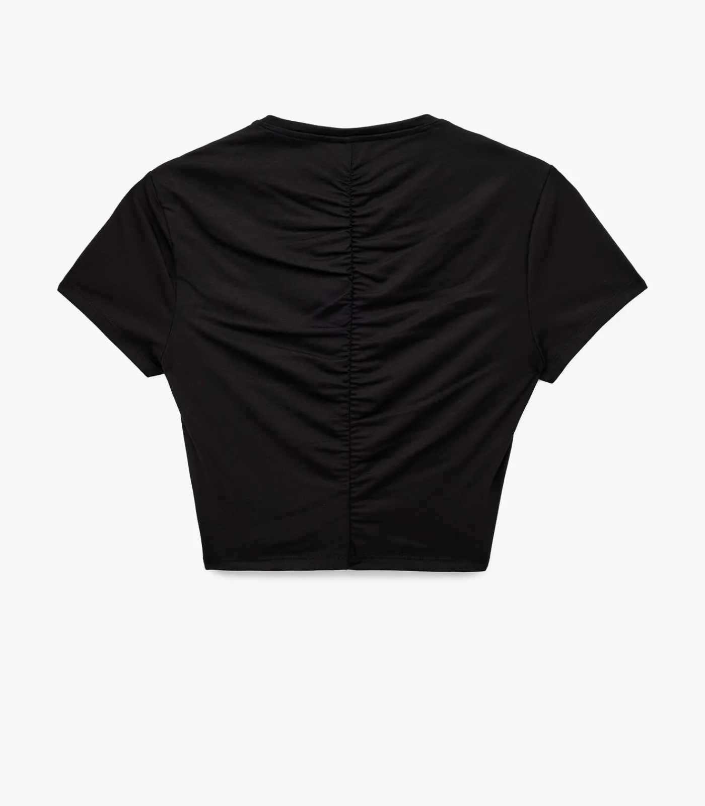 Online Zwarte Crop Top Korte Mouwen DAMES T-Shirts & Tops