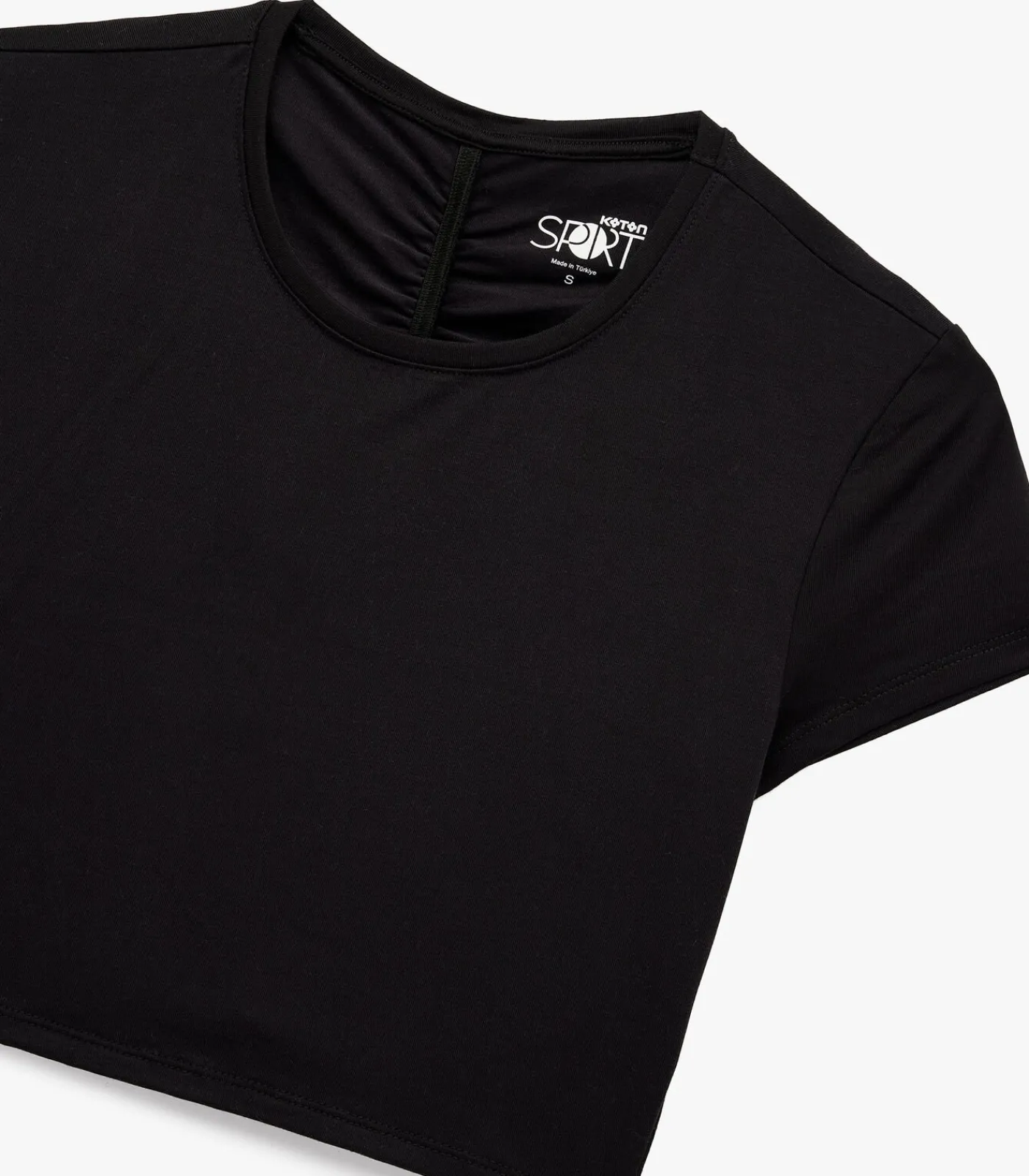 Online Zwarte Crop Top Korte Mouwen DAMES T-Shirts & Tops