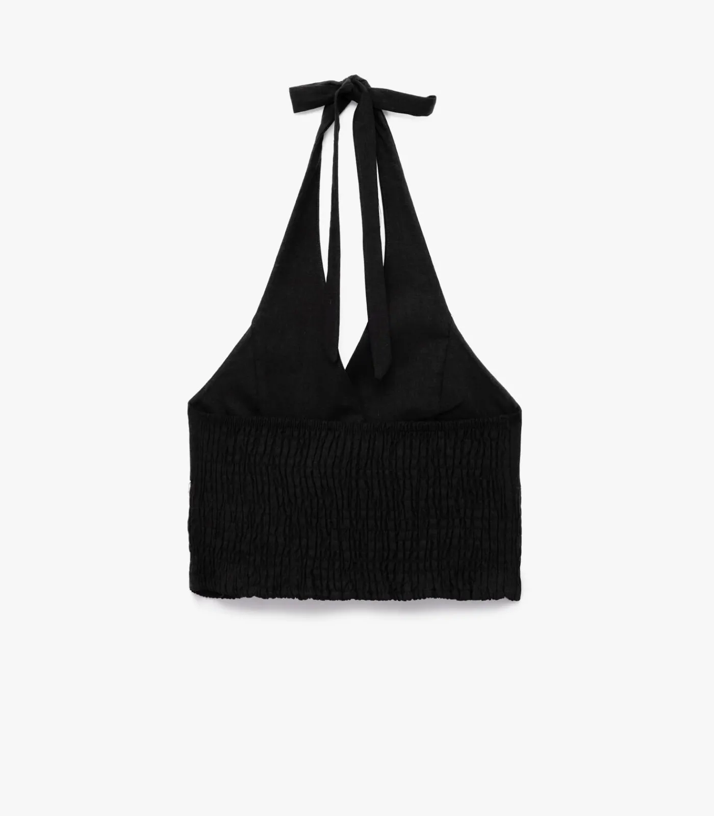 DAMES Koton Zwarte Halter Mouwloze Crop Top