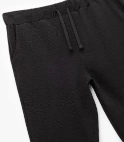 Online Zwarte Heren Joggingbroek met Zakdetails Heren Broeken & Shorts