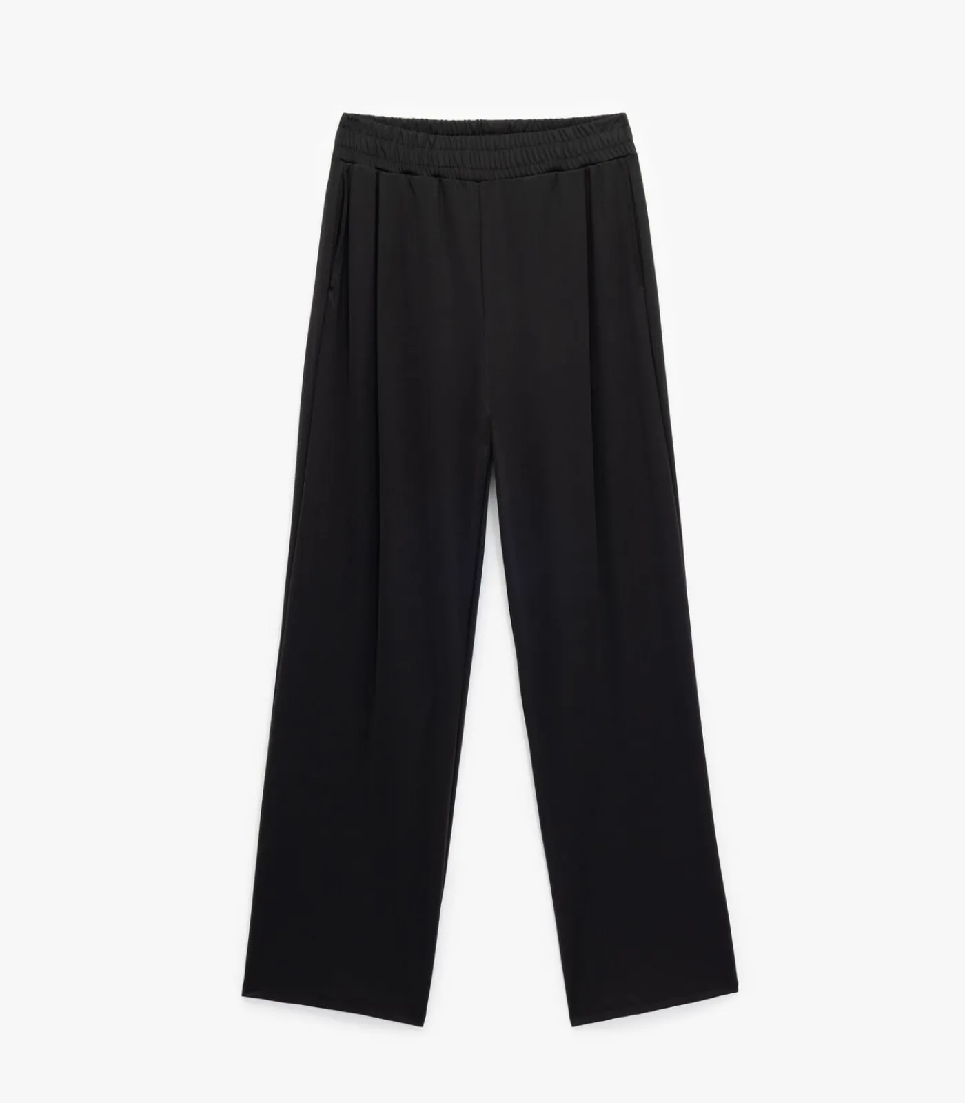 DAMES Koton Zwarte Joggingbroek Hoge Taille Wijde Pijpen