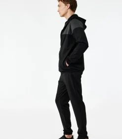 Outlet Zwarte Joggingbroek Rechte Pasvorm Met Ritszakken Heren Broeken & Shorts