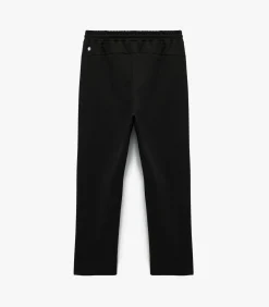 Heren Koton Zwarte Joggingbroek voor Heren met Elastische Taille en Zakdetail