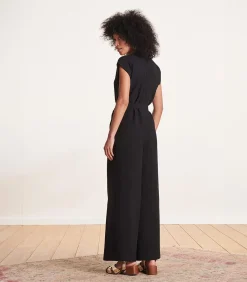 Best Zwarte jumpsuit met korte mouwen DAMES Jumpsuits