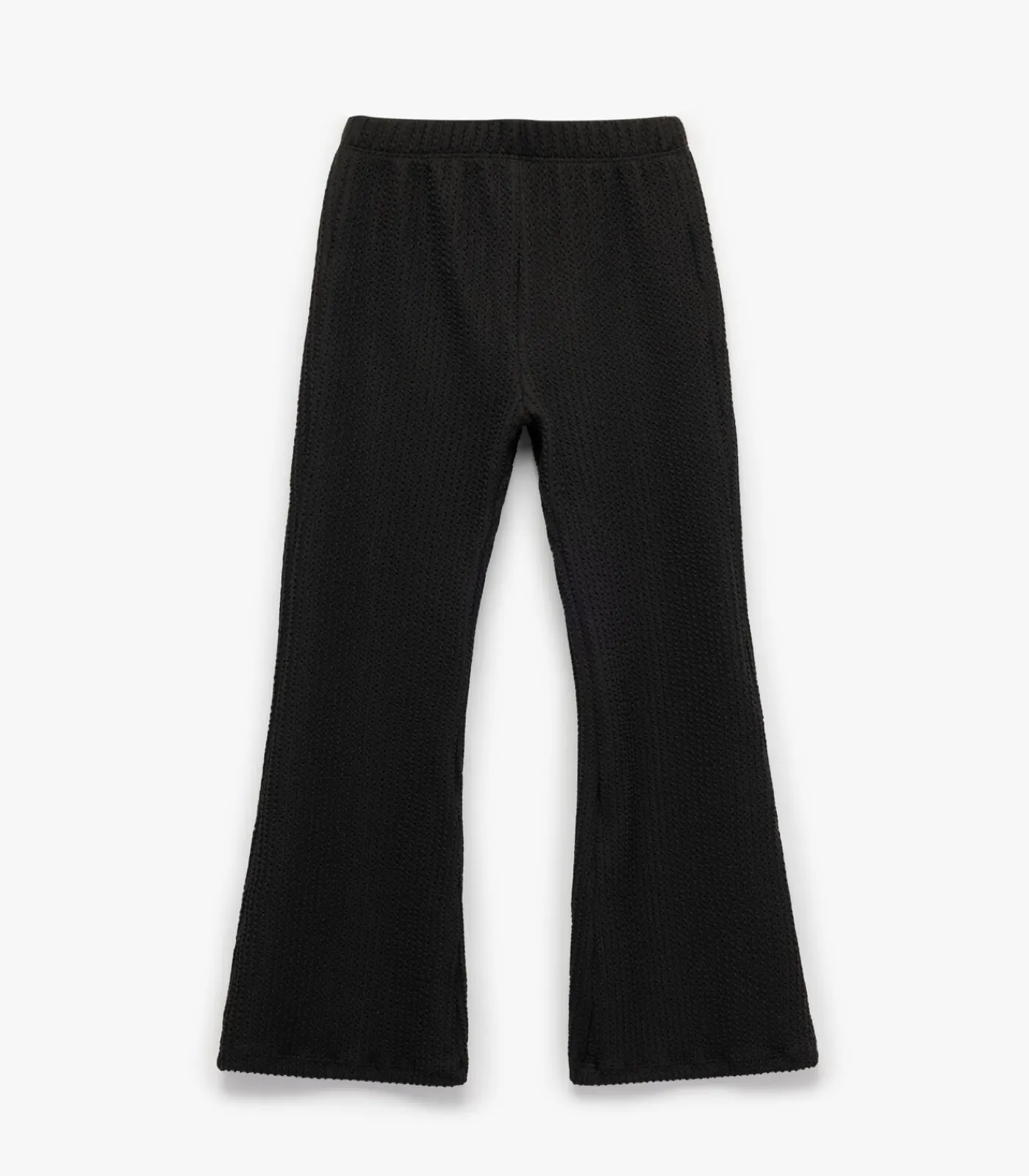 Best Zwarte Kinderbroek Flared Gestructureerd Kinderen Shorts & Broeken