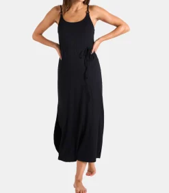 DAMES Banana Moon Zwarte maxi-jurk YAQUINA AMARIA