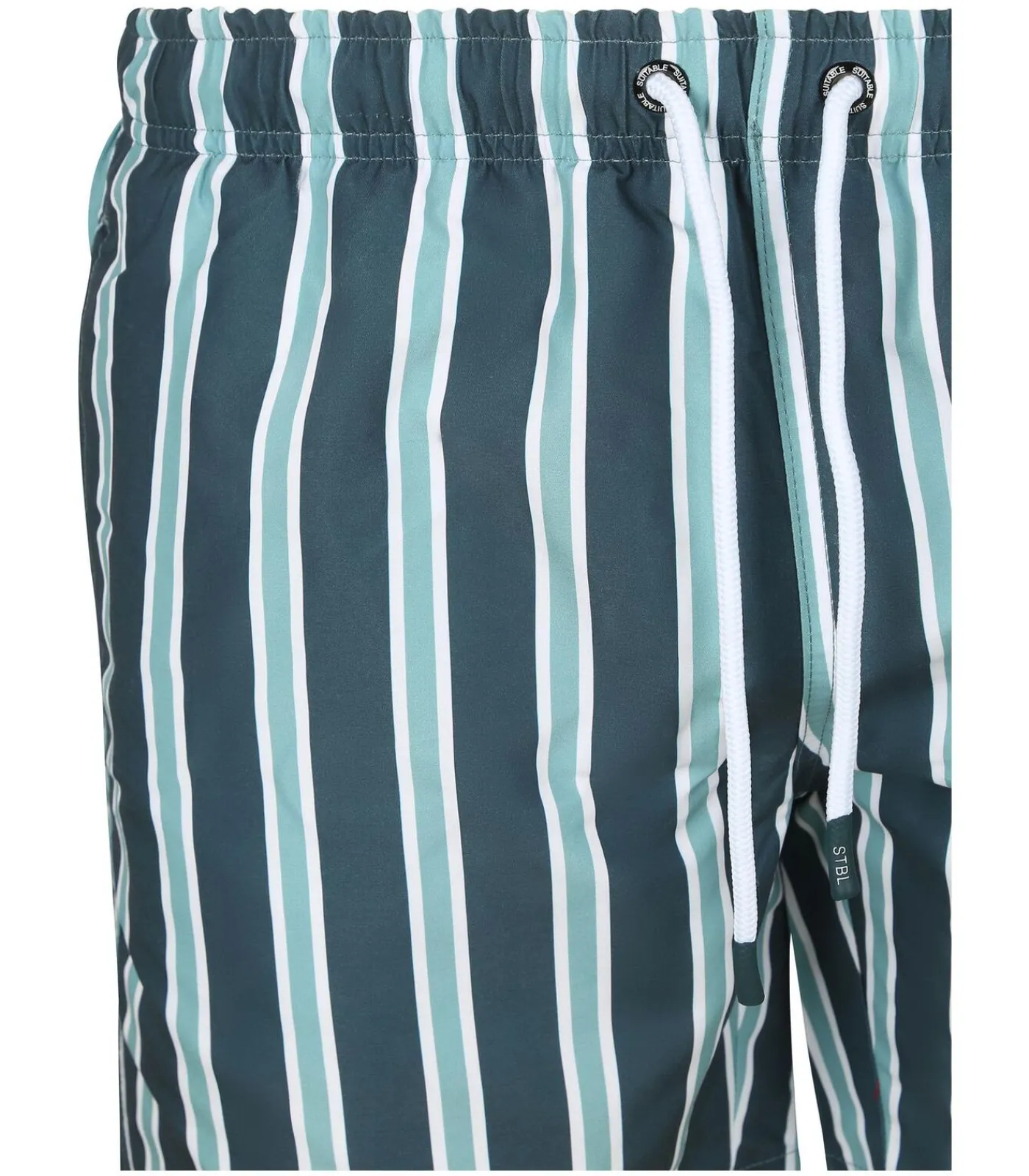Heren Suitable Zwembroek Stripe Groen