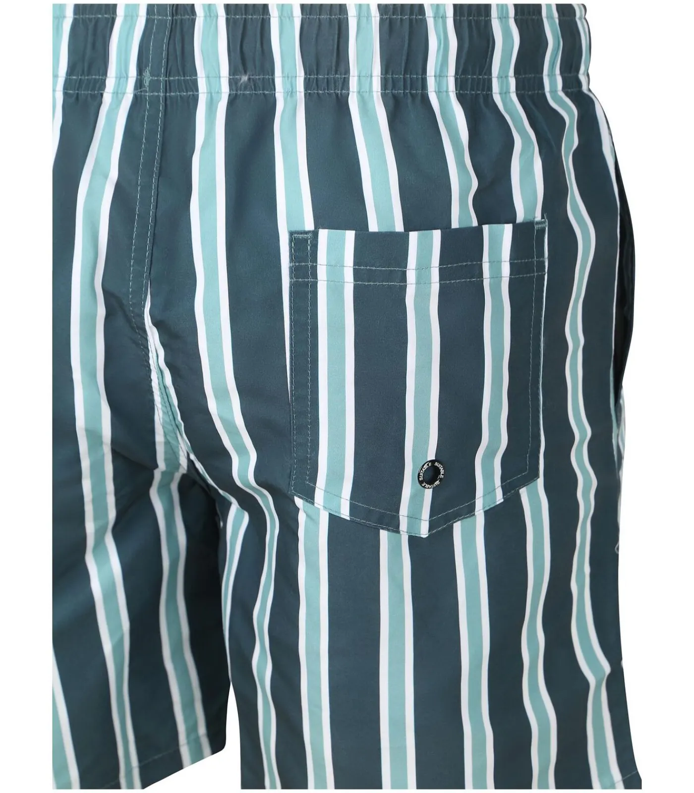Heren Suitable Zwembroek Stripe Groen