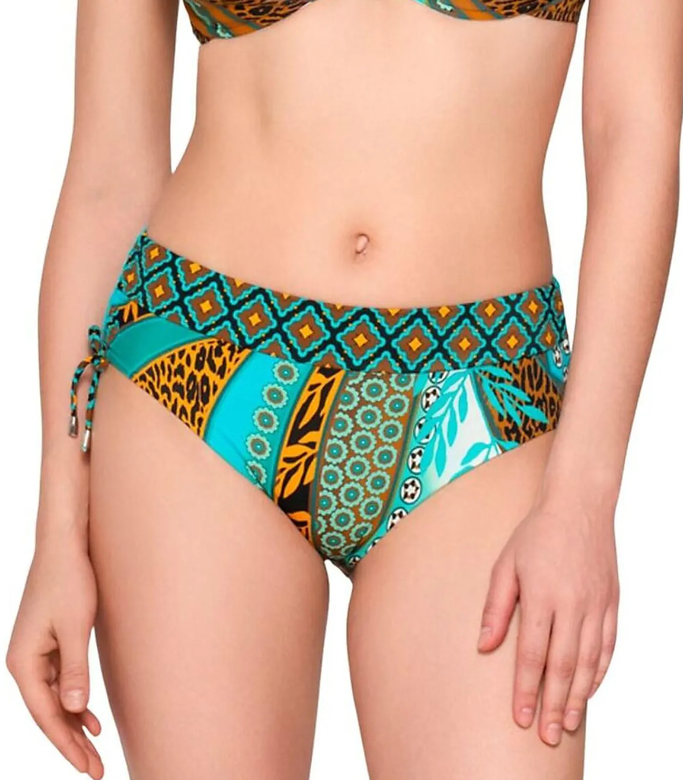 Online Zwembroekje met gerimpelde zijkanten JADE DAMES Badmode