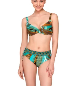 Online Zwembroekje met gerimpelde zijkanten JADE DAMES Badmode