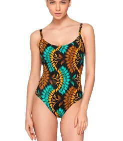 DAMES LUNA Zwempak uit één stuk EMERALD