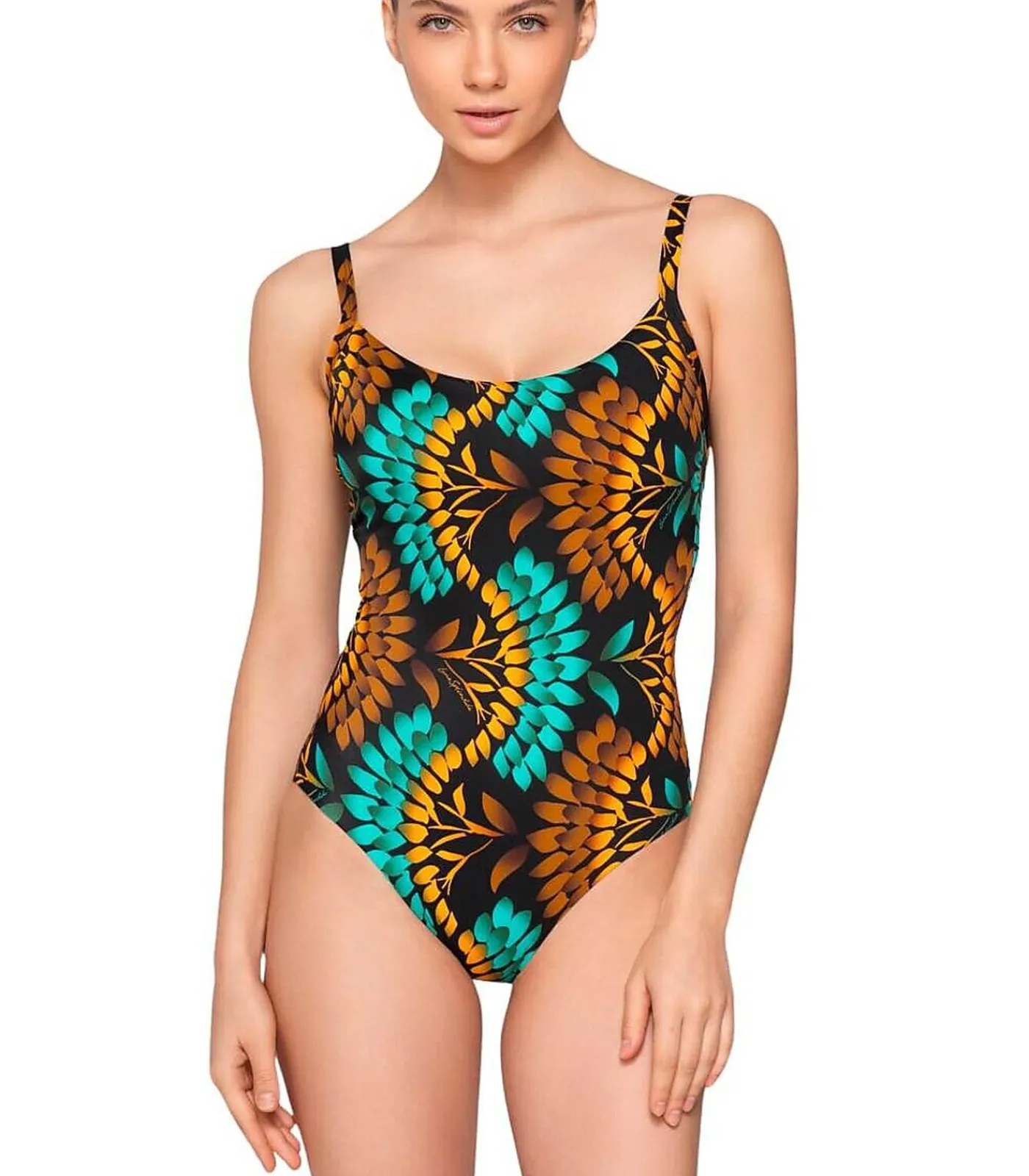 DAMES LUNA Zwempak uit één stuk EMERALD