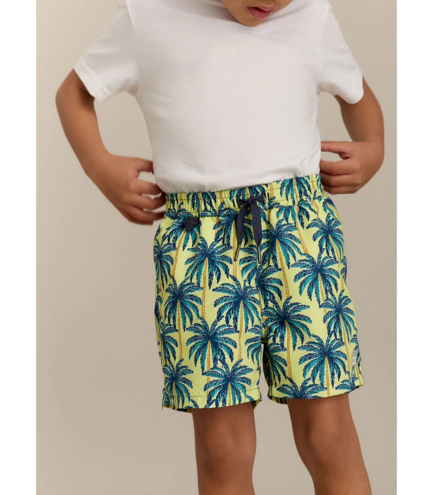 Discount Zwemshort met palmboomprint Kinderen Badkleding